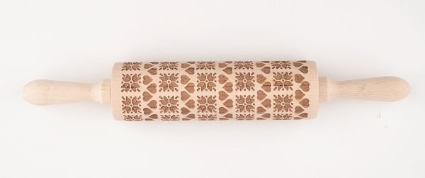 Engraved Heart & Star Rolling Pin