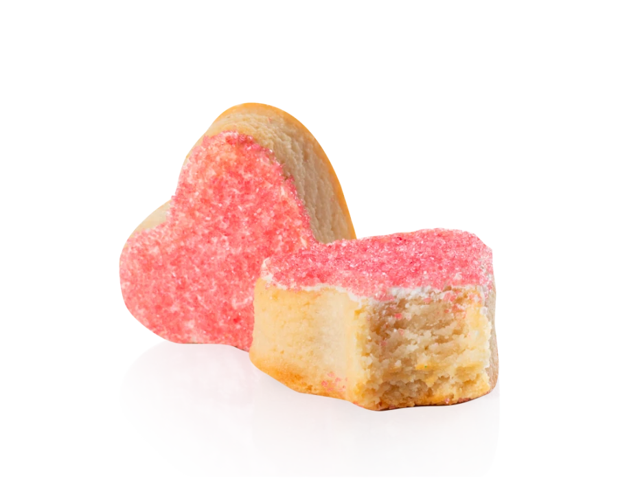 Soft Almond and Rose Biscuit Hearts -  Maison Alsacienne de Biscuiterie
