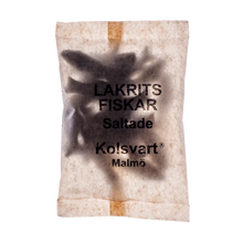 Load image into Gallery viewer, Kolsvart Salty Licorice Swedish Fish
