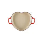 Load image into Gallery viewer, Le Creuset Shallow Heart Cocotte Light Gold Heart Knob
