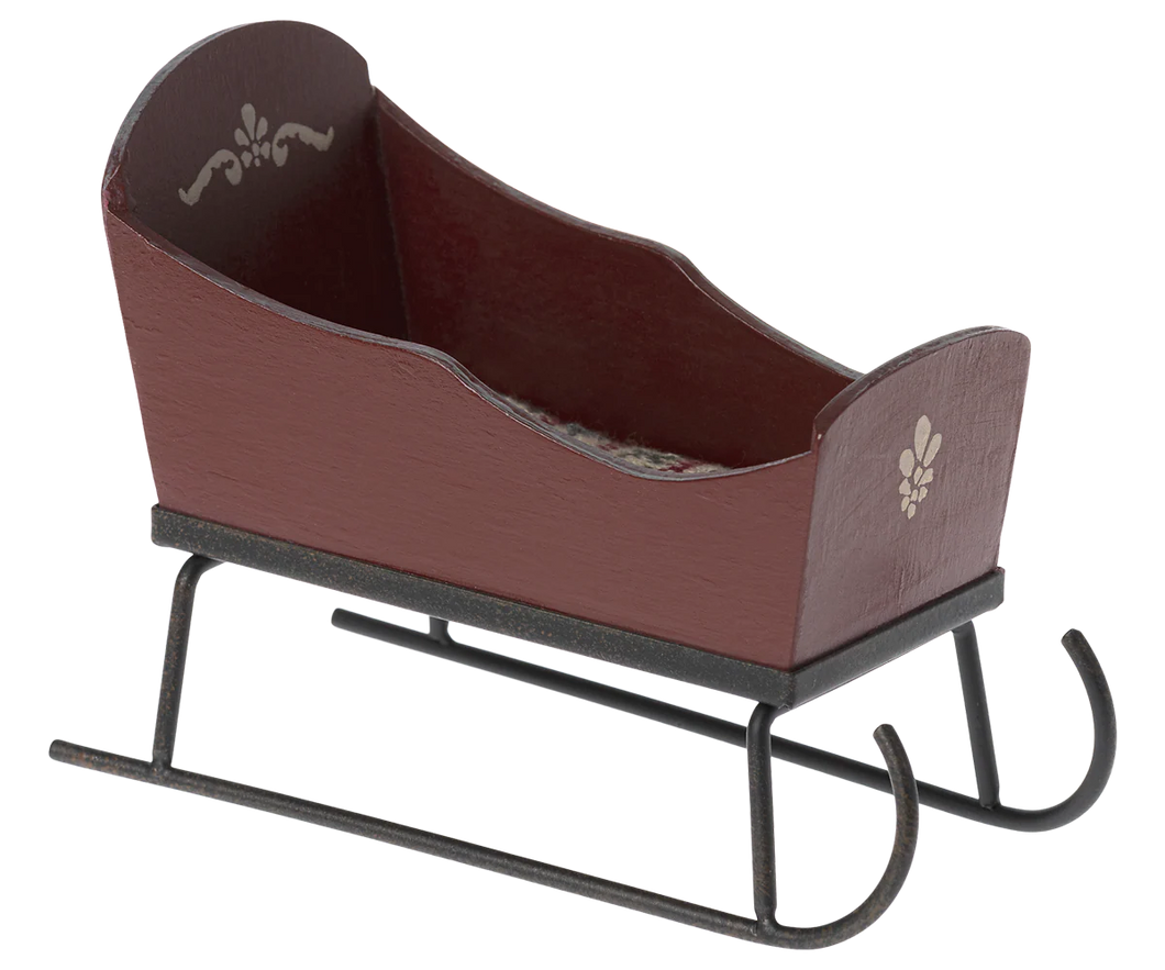 Mouse Sleigh, Red - Maileg