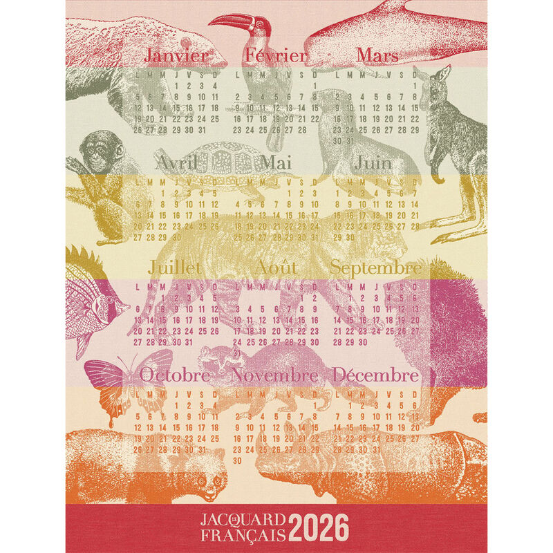 Le Jacquard Francais Tea Towel - Calendar 2026