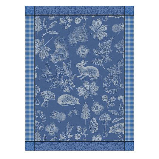 Le Jacquard Francais Tea Towel - Dans les Bois Tableau Blue