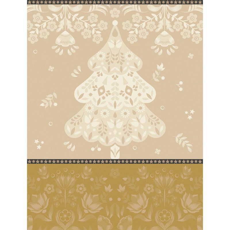 Le Jacquard Francais Tea Towel - Féerie - Pain d'Epice (Yellow)