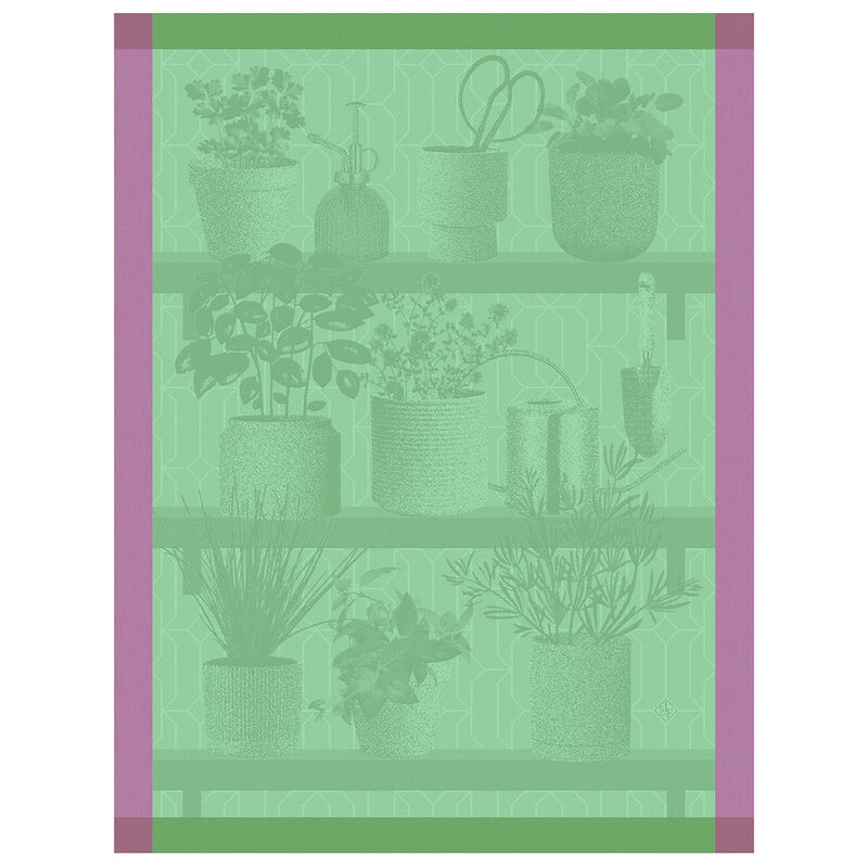 Le Jacquard Francais Tea Towel - Herbes Fraîches - Thym (Green)