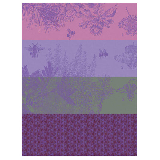 Le Jacquard Francais Tea Towel - Miel de Fleurs - Purple