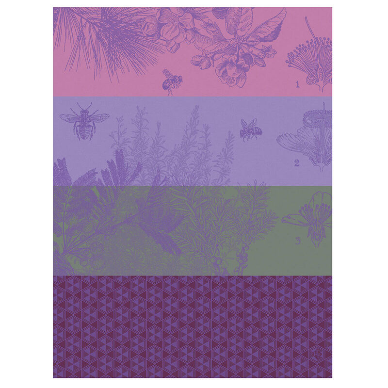 Le Jacquard Francais Tea Towel - Miel de Fleurs - Purple