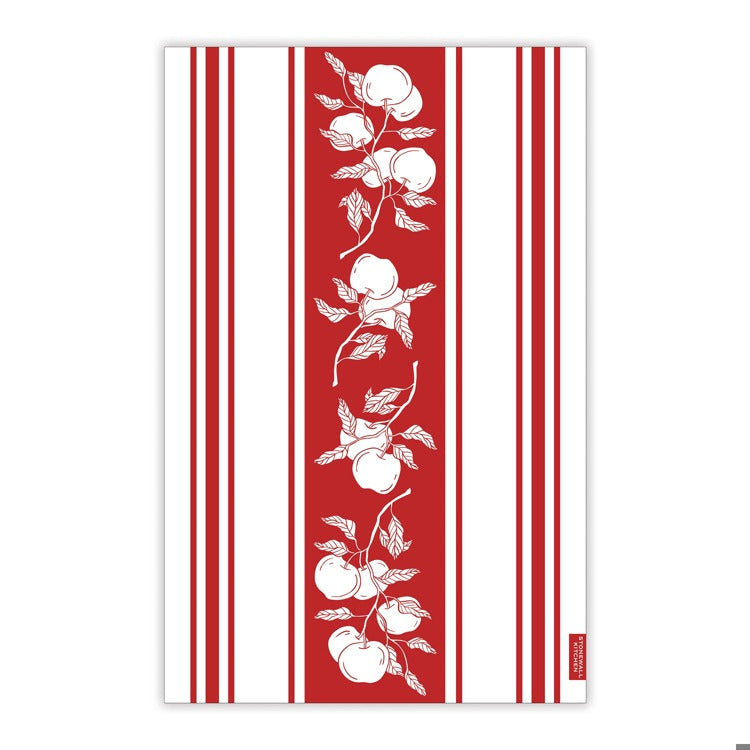 Tea Towel Apple Jacquard Stripe