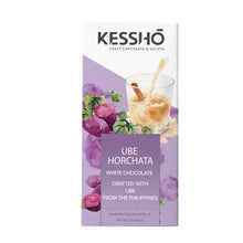 Load image into Gallery viewer, Ube Horchata White Chocolate Bar - Kesshō
