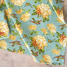 Load image into Gallery viewer, April Cornell - Valley of Flowers Waffle Weave Tea Towel - Mist
