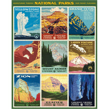Load image into Gallery viewer, National Parks Posters 1,000 Piece Puzzle - Cavallini
