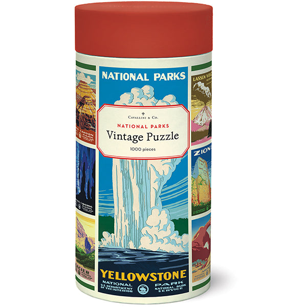 National Parks Posters 1,000 Piece Puzzle - Cavallini