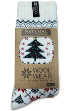 Load image into Gallery viewer, Wool Wear Scandinavian Socks - Christmas Tree Design

