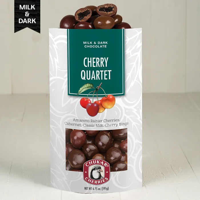 Milk and Dark Chocolate Cherry Quartet