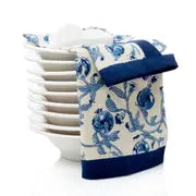 Granada Cornflower Blue Tea Towel, Couleur Nature