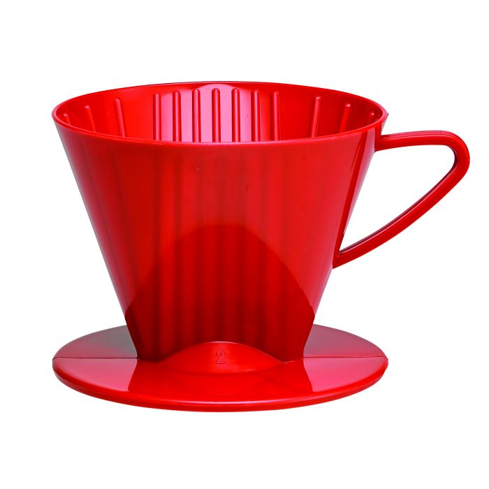 Coffee Filter Cone #2 Red
