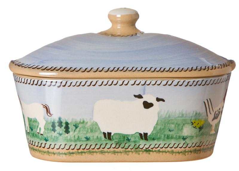 Nicholas Mosse - Covered Butterdish, Animal Landscape