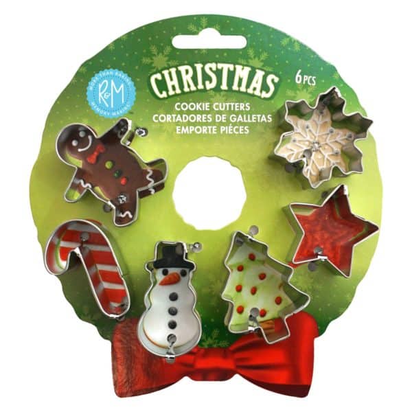 Mini Cookie Cutter, 6 Piece Christmas Set
