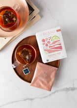 Load image into Gallery viewer, Rishi Tea Bergamot Rose Organic Herbal Tea Sachets
