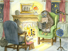 Load image into Gallery viewer, Evening at Owl&#39;s Notecard - Woodfield Press

