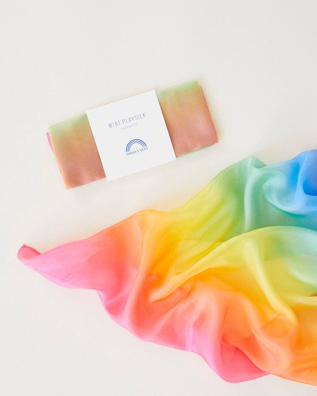 Rainbow 100% Silk  Mini Playsilk