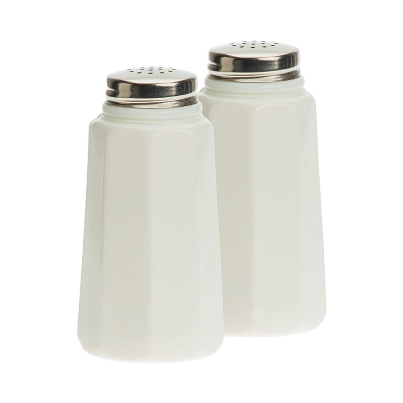 Mosser Glass - Panel Salt & Pepper Shaker Set - White/Milk
