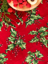 Load image into Gallery viewer, April Cornell - Holly Tablecloth Red
