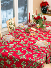 Load image into Gallery viewer, April Cornell - Holly Tablecloth Red
