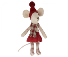 Load image into Gallery viewer, Christmas Mouse Big Sister - Maileg
