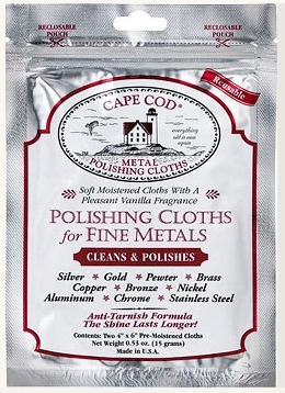 Polishing Cloths for Fine Metals, 2 pack