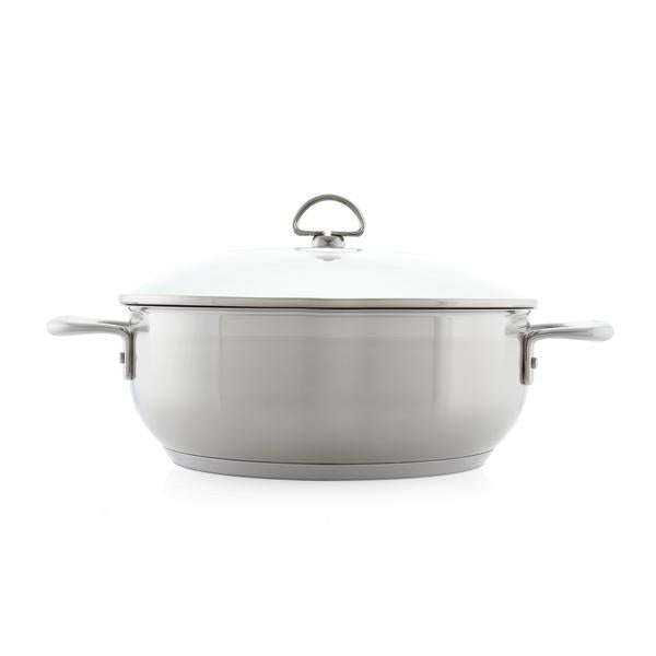 Chantal 5 Qt Induction 21 Nickel-Free Steel Chef Pan with Lid