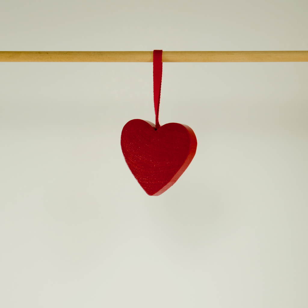 Swedish Red Heart Ornament