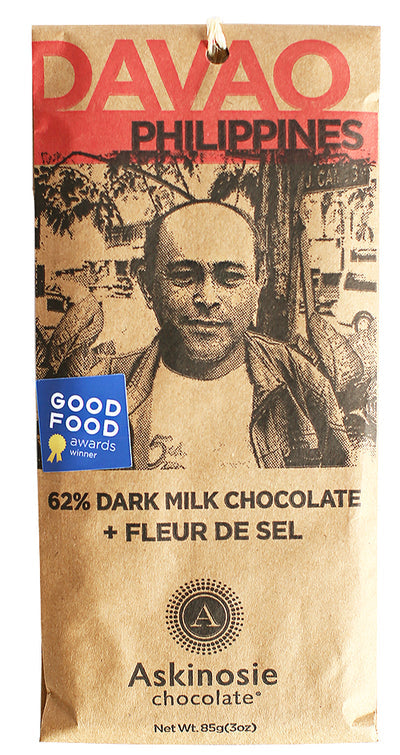Askinosie Chocolate Bar - Dark Milk Chocolate with Fleur de Sel