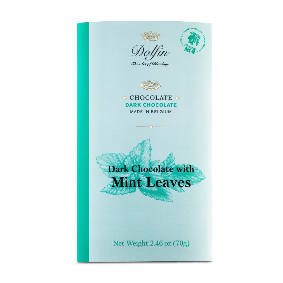 Dolfin - Dark Chocolate With Mint Leaves
