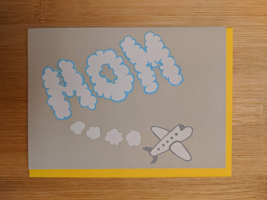 Card - Mom (with airplane)