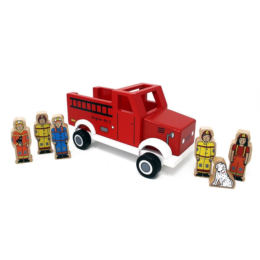 To the Rescue Magnetic Wooden Fire Truck