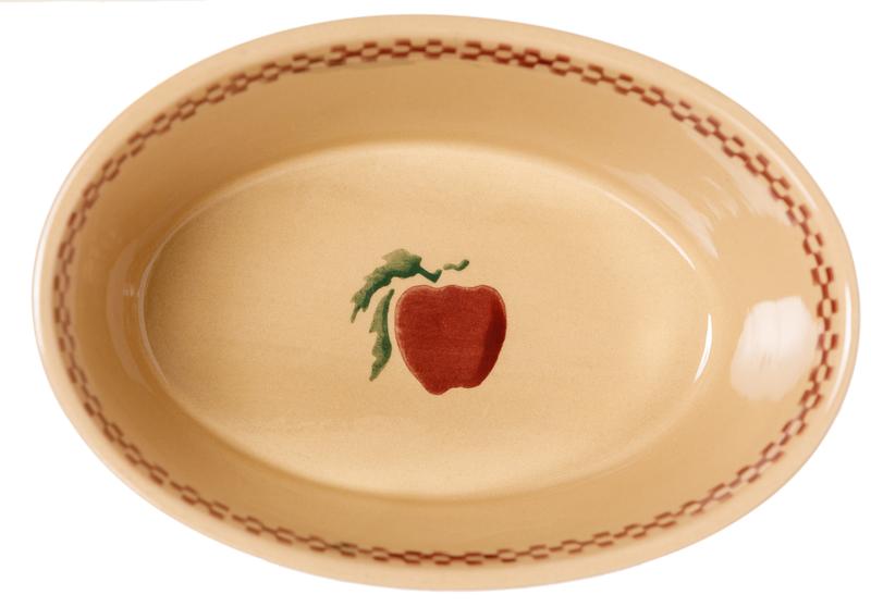 Oval pie dish top