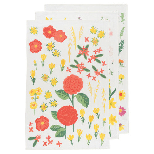 Baker's Floursack Flowers of the Month Tea Towel Set