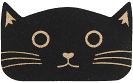 Load image into Gallery viewer, Black Cat Door Mat
