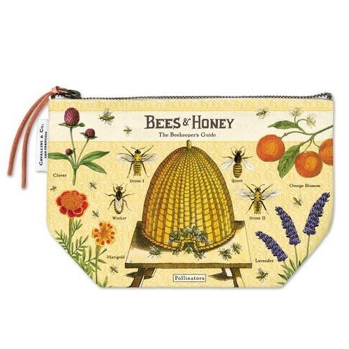 Cavallini Bees & Honey Vintage Pouch
