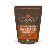 Load image into Gallery viewer, Crown Maple Organic Maple Sugar Pancake and Waffle Mix with Handcrafted Maple Sugar and Maple Sugar Pearls
