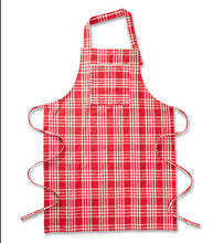 Load image into Gallery viewer, April Cornell Red Berry Plaid Apron
