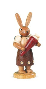 Easter Rabbit Schoolgirl, Erzgebirge