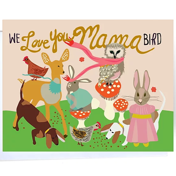 Card - We Love You Mama Bird