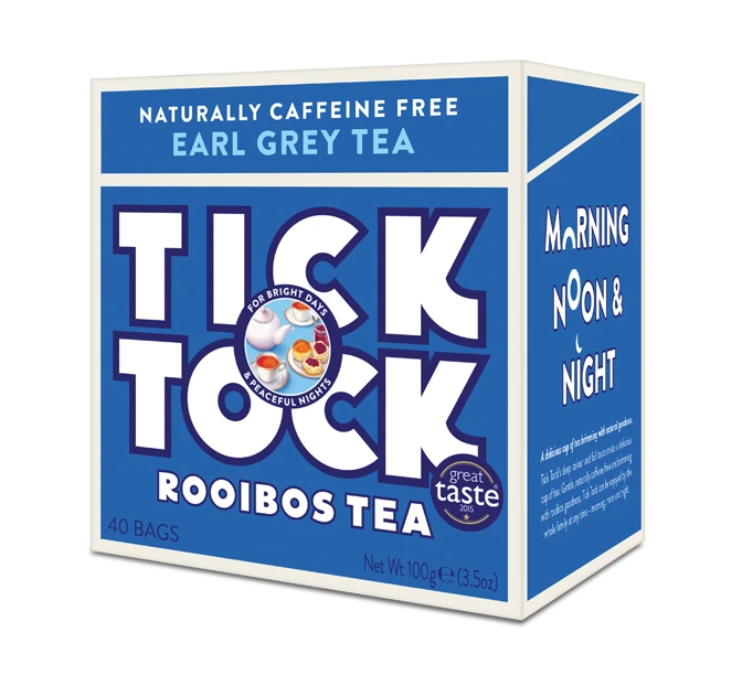 Tick Tock Earl Grey Rooibos Tea - 40 Tea Bags