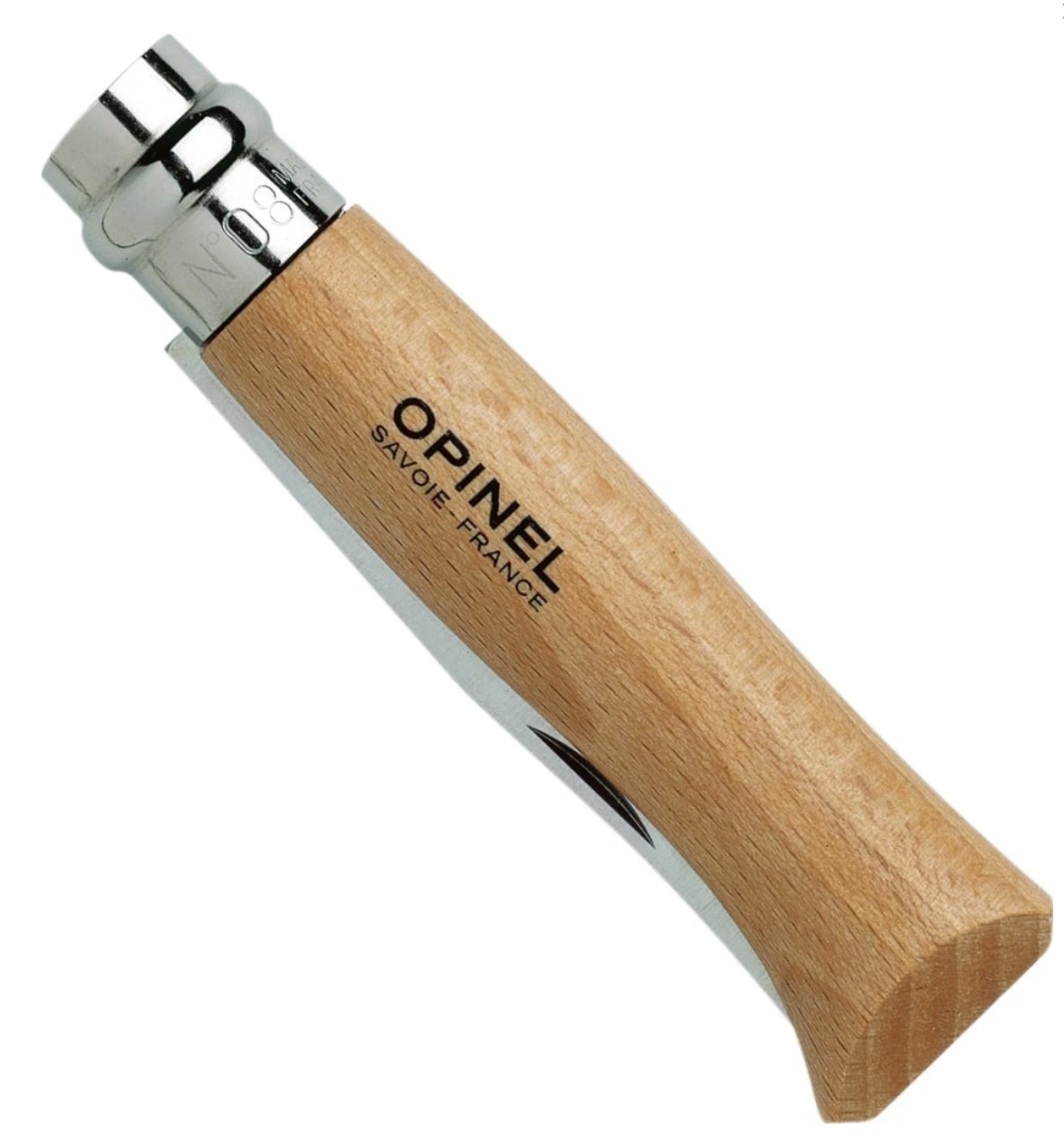 Opinel No.8 Varnished Beechwood Folding Knife