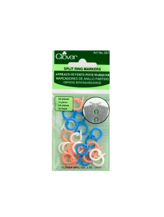 Clover Stitch Markers - Split Ring