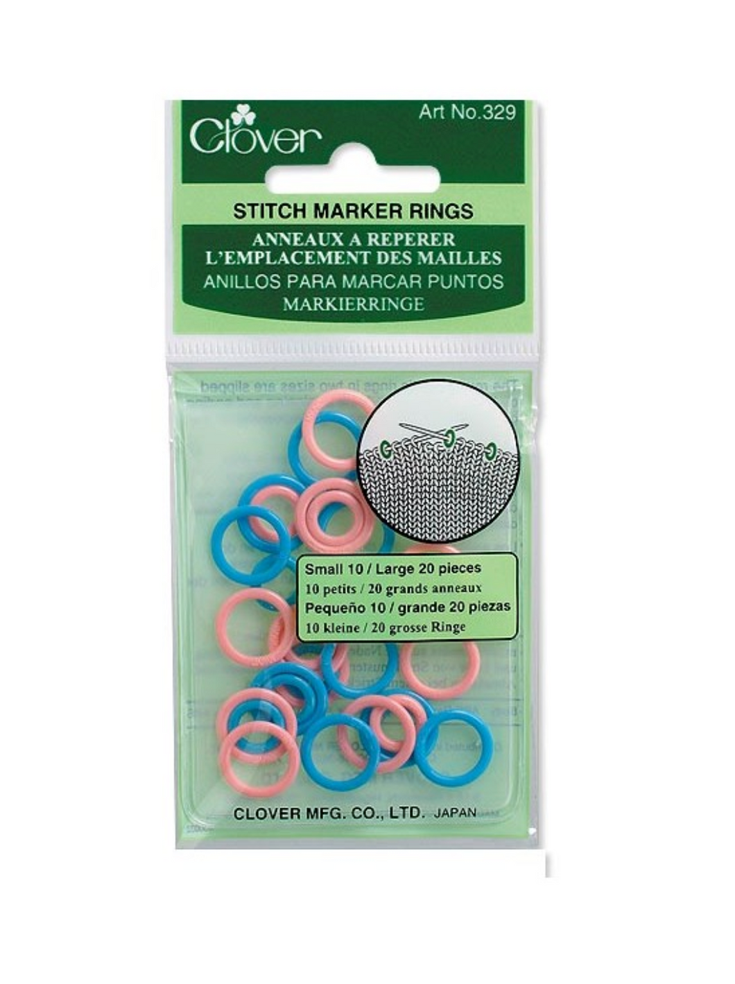 Clover Stitch Markers - Ring