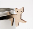 Pot Guard, Cat - wood