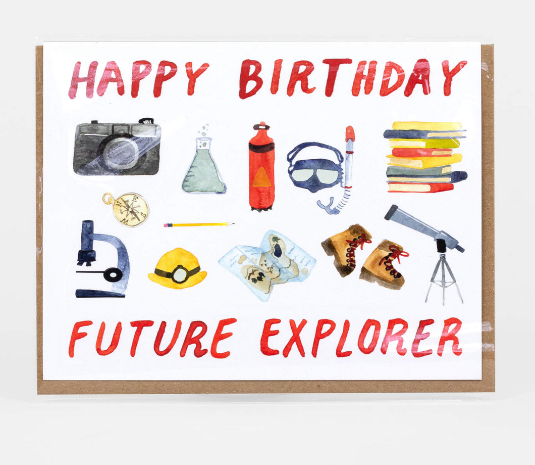 Future Explorer Birthday Card